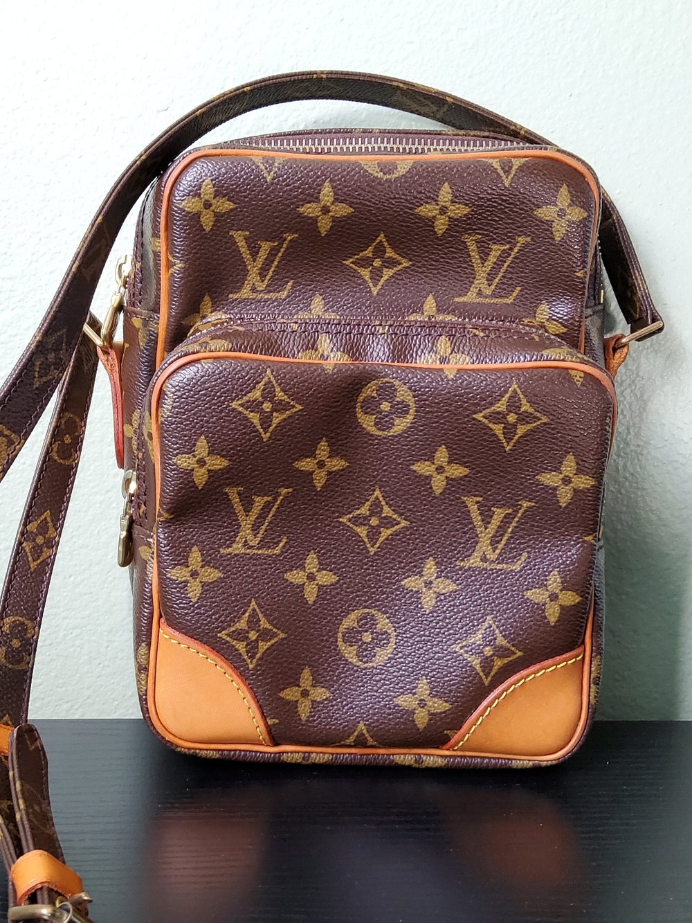 Louis Vuitton Amazon Brown Monogram Canvas Crossbody Bag